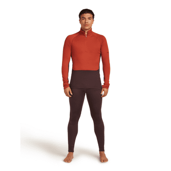 Tricou cu mânecă lungă Icebreaker Merino 260 ZoneKnit™ LS Half Zip Men JET HTHR-011