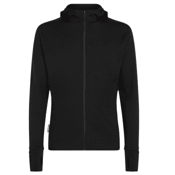 Hanorac Icebreaker Merino Blend 300 RealFleece™ Descender LS Zip Men BLACK