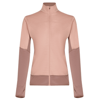 Hanorac Icebreaker Merino Blend 300 RealFleece™ Descender LS Zip Women SUMMIT/BLUSH/CB