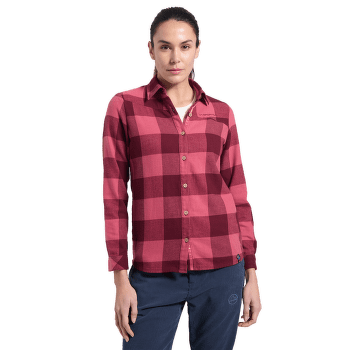 Cămașă cu mânecă lungă La Sportiva RAMBLER FLANNEL SHIRT WOMEN Redwood/Rosebay