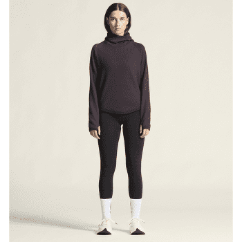 Tricou cu mânecă lungă Craft Grid Hood Women DK PLUM