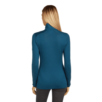 Tricou cu mânecă lungă Icebreaker Merino 260 Tech LS Half Zip Women Black
