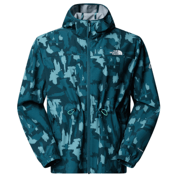 Jachetă The North Face MOUNTAIN ATHLETICS HOODED WIND JKT-PRI Women DQD DEEP CYPRESS PAINTED MOUNTAINS PRINT