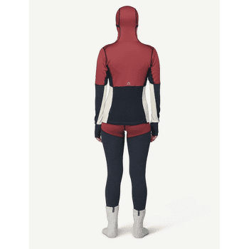 Tricou cu mânecă lungă Devold Expedition Arctic Pro Hoodie Women 753A  MARSALA