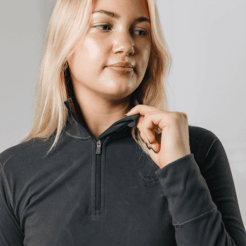 Hanorac Fjällräven Skare Half Zip Women Dark Grey 030