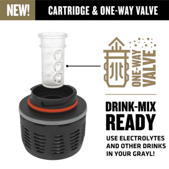 Filtru Grayl GeoPress Purifier Titanium Bottle Covert Black