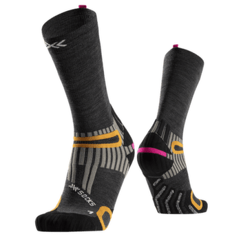 Șosete X-Bionic X-Socks® Hike Anatomix Merino Crew HEATHER GREY