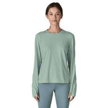 Tricou cu mânecă lungă Patagonia Long-Sleeved Cap Cool Sun Shirt Women Nouveau Green - Blue Sage X-Dye