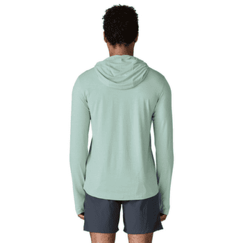 Tricou cu mânecă lungă Patagonia Cap Cool Sun Hoody Men Thermal Blue - Thin Ice X-Dye