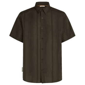 Cămașă cu mânecă scurtă Icebreaker Merino 125 Cool-Lite™ Steveston SS Shirt Plaid Men DK LODEN/BITTERSWEET/P