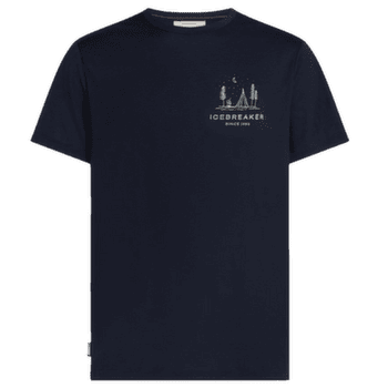 Tricou cu mânecă scurtă Icebreaker Merino 150 Tech Lite SS Tee IB Wordmark Men Midnight Navy