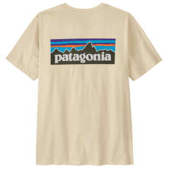 Tricou cu mânecă scurtă Patagonia P-6 Logo T-Shirt Men Undyed Natural