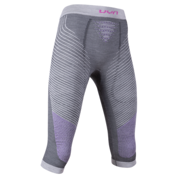 Colanți 3/5 UYN Fusyon UV Pants Medium Women Anthracite/Purple/Pink