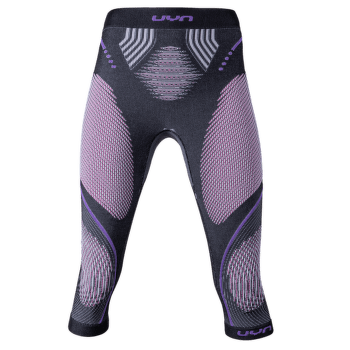 Colanți 3/5 UYN Evolutyon UW Pants Medium Melange Women Anthracite Melange/Raspberry/Purple