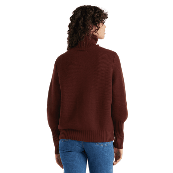 Pulover Icebreaker Seevista Funnel Neck Sweater Women ASHEN/MOSS