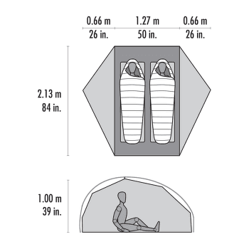 Stat MSR FreeLite 2 Green Tent V3