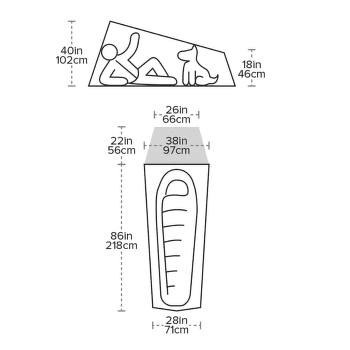 Stat Big Agnes Fly Creek HV UL 1 Bikepack Solution Dye Gold