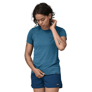 Tricou cu mânecă scurtă Patagonia Cap Cool Daily Graphic Shirt Waters Women Boardshort Logo: Thermal Blue X-Dye