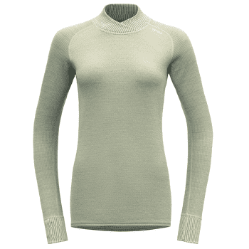 Tricou cu mânecă lungă Devold Kvitegga Merino 230 Cross Neck Women 010A RAW WHITE