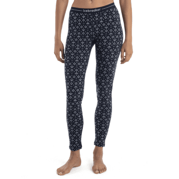Colanți Icebreaker Merino 260 Vertex Leggings First Snow Women MIDNIGHT NAVY/SNOW/J