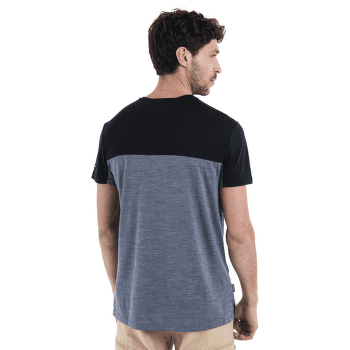 Tricou cu mânecă scurtă Icebreaker Merino 125 Cool-lite™ Sphere III SS Tee Colour Block Men PORT/BITTERSWEET/CB