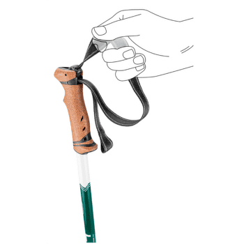 Gaură Leki Trail deep aqua-white