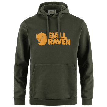 Hanorac Fjällräven Fjällräven Logo Hoodie Men Deep Forest