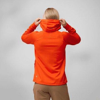 Hanorac Fjällräven Abisko Grid Fleece Hoodie Women Breeze Blue