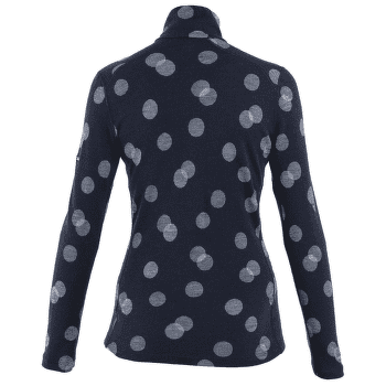 Tricou cu mânecă lungă Icebreaker Merino 260 Vertex LS Half Zip Falling Flakesl Women MIDNIGHT NAVY/SNOW/J