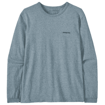 Tricou cu mânecă lungă Patagonia Long-Sleeved P-6 Logo Women Thermal Blue