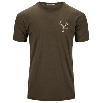 Tricou cu mânecă scurtă Aclima LightWool Tee Print Horn Men Tarmac