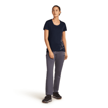 Tricou cu mânecă scurtă Icebreaker Merino 150 Tech Lite SS Scoop Tee Panax Women Midnight Navy