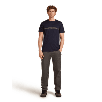Tricou cu mânecă scurtă Icebreaker Merino 150 Tech Lite SS Tee Mountain Pulse Men Midnight Navy