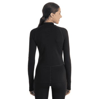 Pulover Icebreaker 300 MerinoFine™ Polar LS Half Zip Women Black
