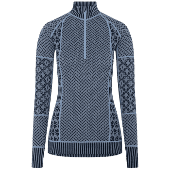 Tricou cu mânecă lungă Kari Traa Smekker H/Z Women IRIS/PASTEL LIGHT BLUE