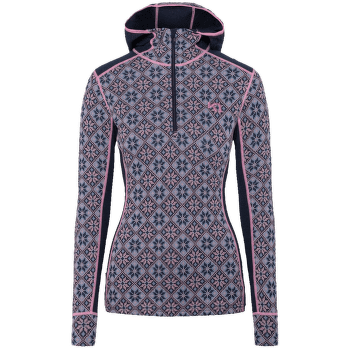 Tricou cu mânecă lungă Kari Traa Rose Hood ROY/DARK NAVY BLUE