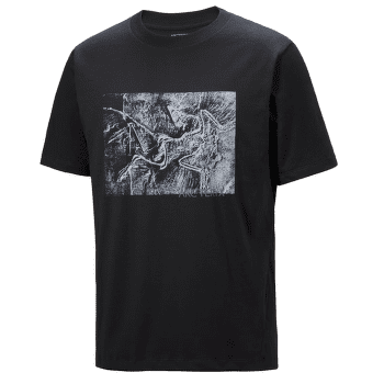 Tricou cu mânecă scurtă Arcteryx Kragg Cotton Lithographica SS Men Black
