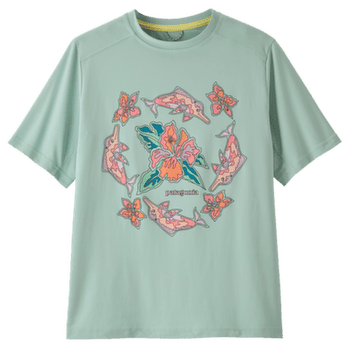 Tricou cu mânecă scurtă Patagonia Capilene® Silkweight T-Shirt Kid Riverbloom: Thin Ice