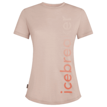 Tricou cu mânecă scurtă Icebreaker Merino Blend 125 Cool-Lite Sphere SS Tee IB Vertical Women PINK QUARTZ