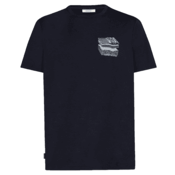 Tricou cu mânecă scurtă Icebreaker Merino 150 Tech Lite SS Tee Evolving Layers Men Midnight Navy