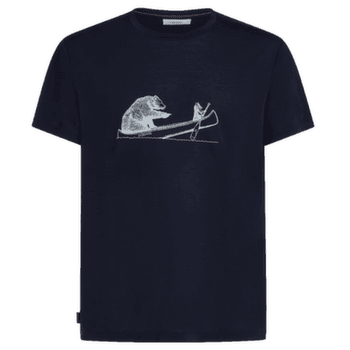 Tricou cu mânecă scurtă Icebreaker Merino Blend Core SS Tee Canoe Companions Men Midnight Navy