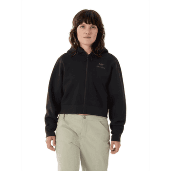 Hanorac Arcteryx Emblem Fleece Full Zip Crop Hoody Women Arctic Silk
