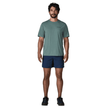 Tricou cu mânecă scurtă Patagonia Cap Cool Daily Shirt  - Boardshort Logo Men Blue Sage - Light Blue Sage X-Dye