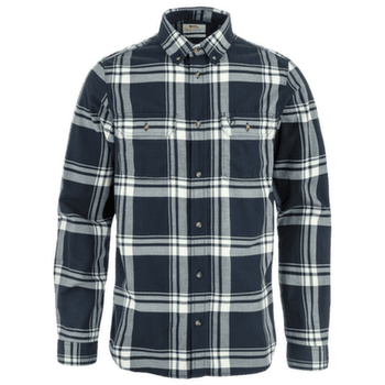 Cămașă cu mânecă lungă Fjällräven ÖVIK LITE FLANNEL SHIRT MEN Dark Navy-Chalk White