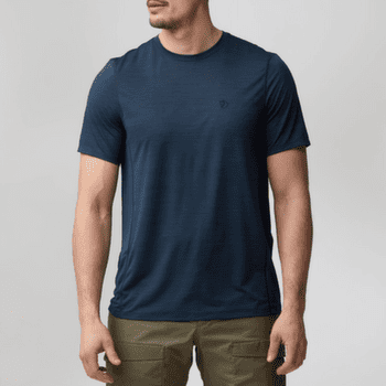 Tricou cu mânecă scurtă Fjällräven ABISKO LITE SS MEN Grey-Melange