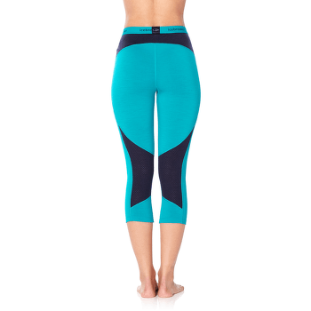 Colanți 3/5 Icebreaker Zone Legless Women (104889) ARCTIC TEAL/Midnight Navy