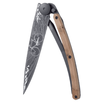 Cuțit Deejo Black tattoo 37g, juniper wood, Bicycle