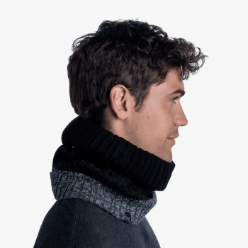 Eșarfă Buff IGOR Knitted & Fleece Neck Warmer IGOR BLACK