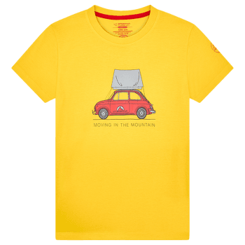 Tricou cu mânecă scurtă La Sportiva CINQUECENTO T-SHIRT Kids Yellow