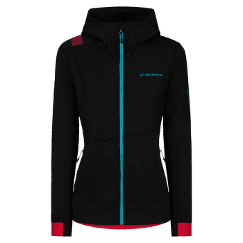 Hanorac La Sportiva MOOD HOODY Women Black/Hibiscus